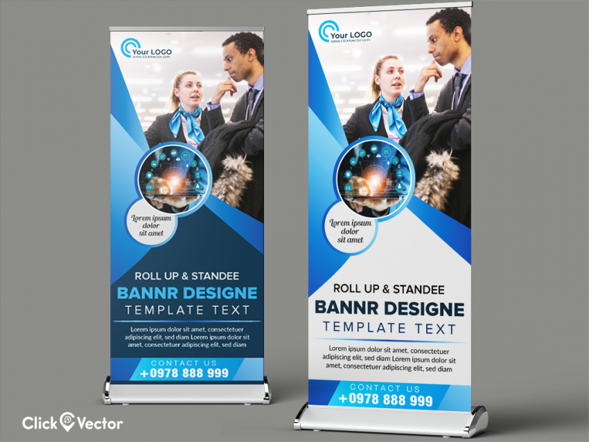 Free template of Roll Up Banner & Standee Design - Photo #305