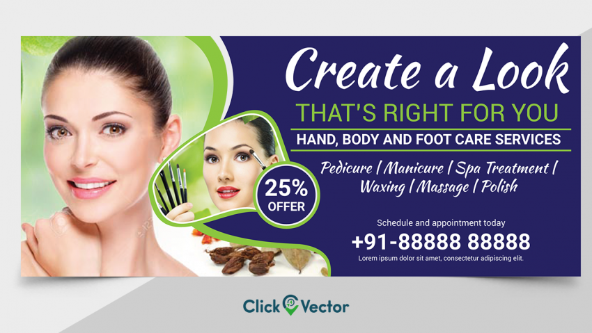 Beauty salon flex banner creative shapes vector - Photo #158 - Click4Vector  I Your Best Design Place free ✓ Graphic Design ✓ Clipart Png ✓ Infographics  Vector ✓ Icons Vector ✓ Banner