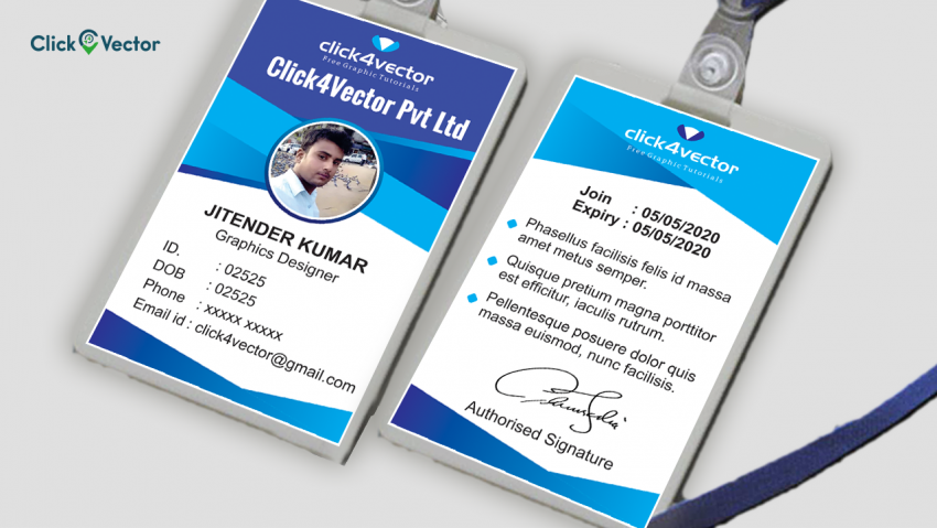 id card design and print