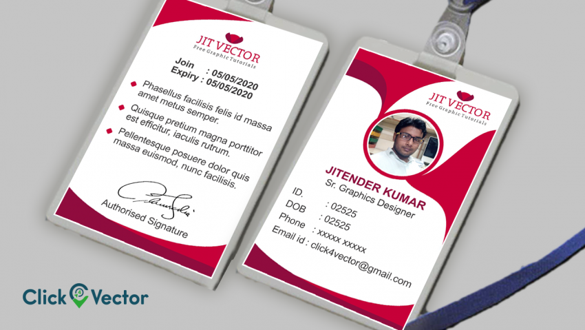 id card design template free download