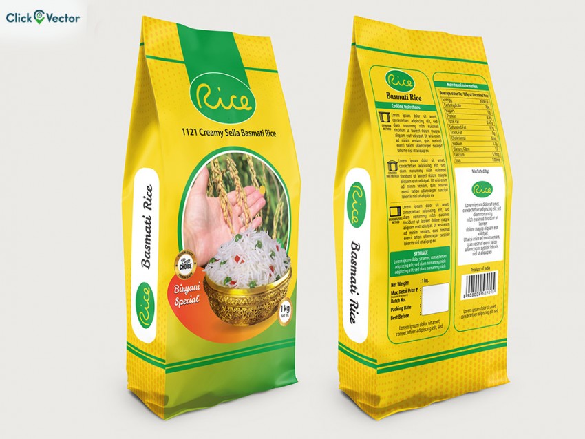 Laminated Rice Packaging, Food Pouches Template - Photo #912 ...
