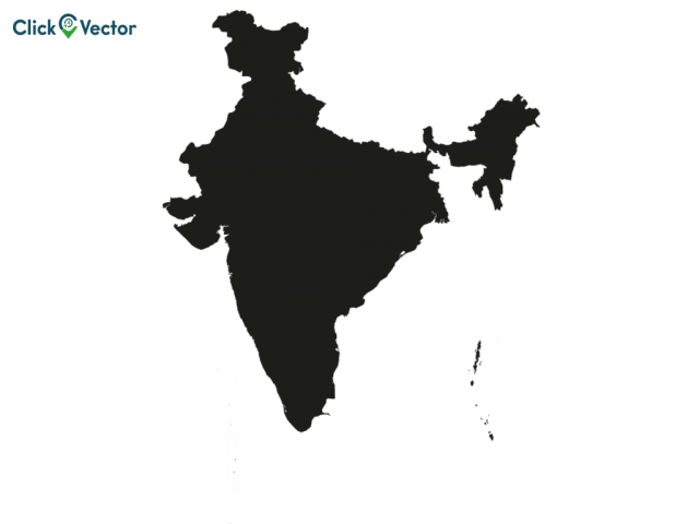 India Map On Gray Background Vector Stock Vector (Royalty Free) 1387941938  | Shutterstock