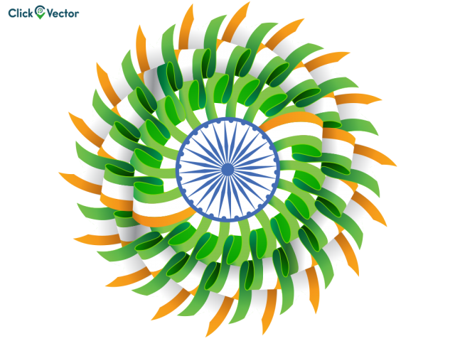 creative indian flag vector design:: tasmeemME.com