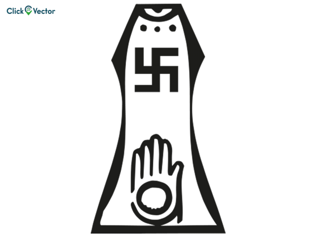 Big Image - Swastik Logo Black & White - Free Transparent PNG Clipart  Images Download